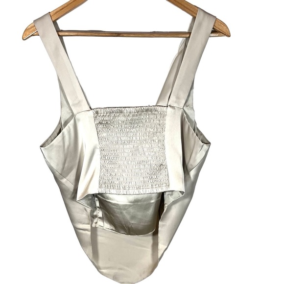 NWT Rachel Zoe Cream Satin Cowl Neck Camisole Tank Top - Picture 2 of 7